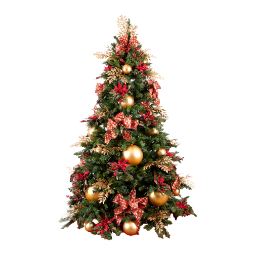 Ель с украшением